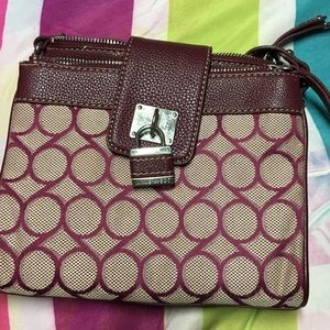 Nine West Burgundy Crossbody Bag